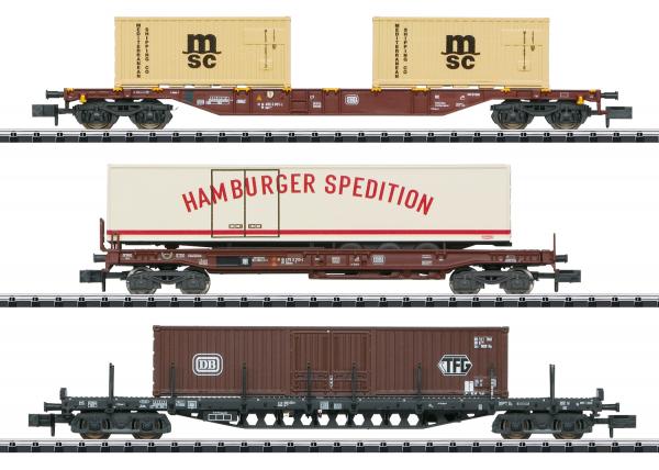 Minitrix T18702 Güterwagen-Set Containerverkehr