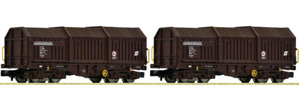 Fleischmann 6660035 2-tlg. Set Teleskophaubenwagen Shimmns ÖBB | Spur N