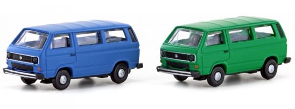 Minis LC4330 2tlg. Set VW T3 Bus blau uns grün