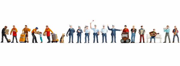 NOCH 16125 In der Stadt XL-Set | 19 Stück | Figuren Spur H0