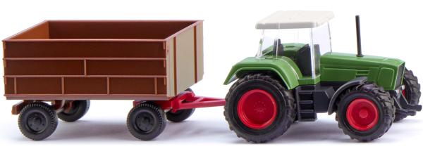 Wiking 096004  Fendt Favorit mit Anhänger | Agrarmodell-Traktor