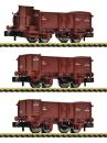 Fleischmann N 6660034 - 3-tlg. Set: Offene Güterwagen, FS